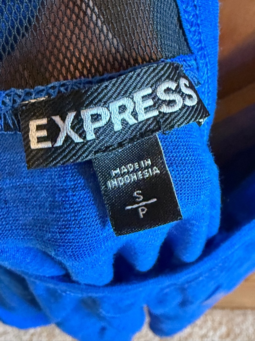 Express Blue Racerback Tank Top - Picture 4 of 4